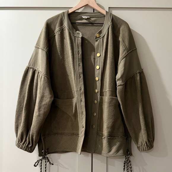 Pilcro Button-Front Shacket - Picture 5 of 7